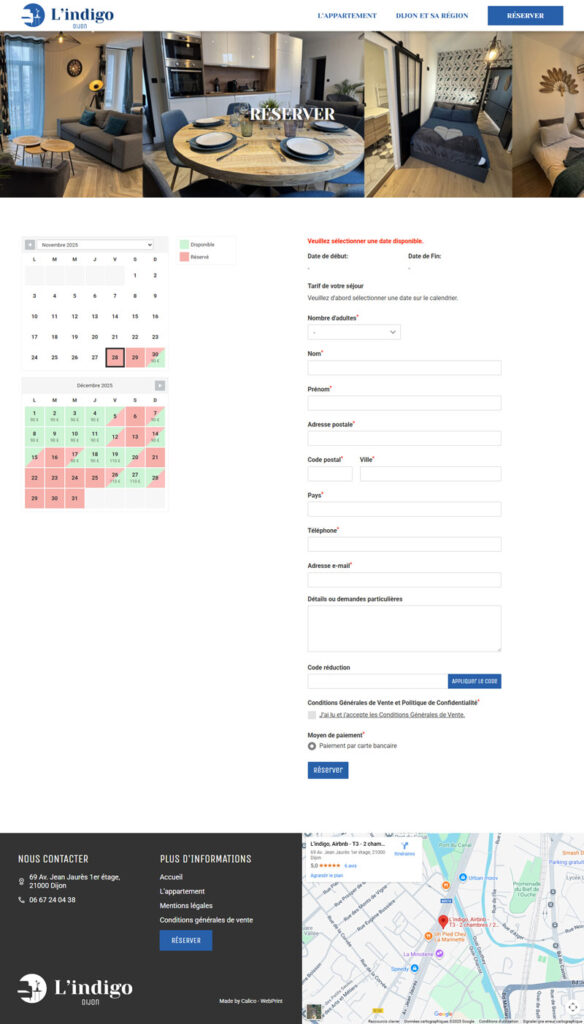module de reservation en ligne
